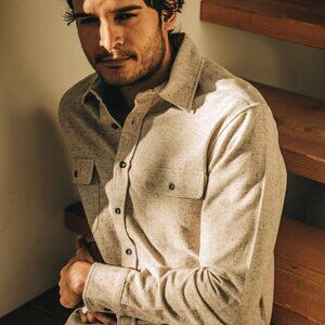 NWT Taylor Stitch Mens The Yosemite Shirt
in Oat Donegal Large 42 Limited Rare